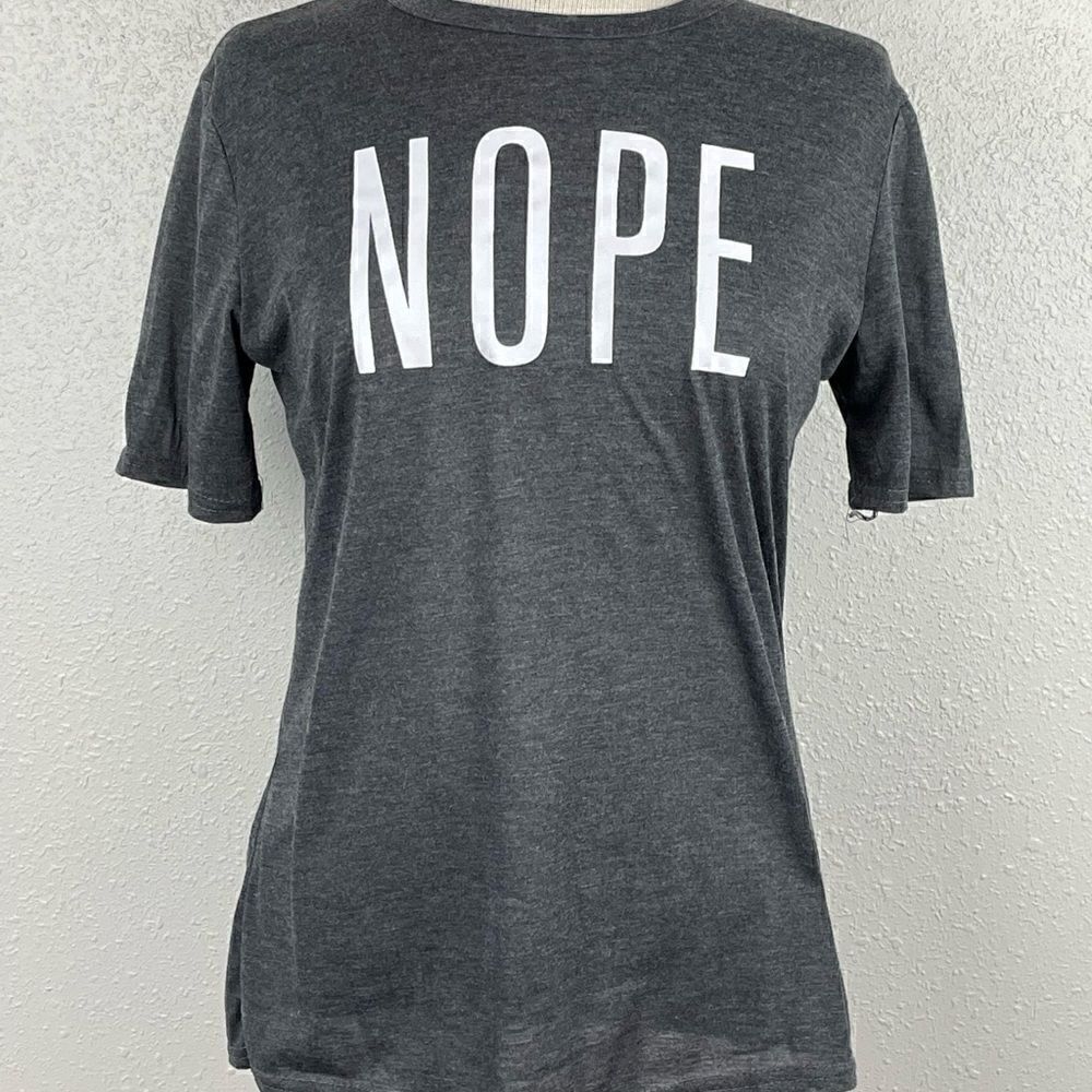 EUC Ealey Fushi Womens NOPE Short Sleeve Shirt Size M